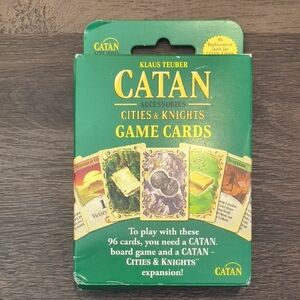 Catan Asscessories Cities & Knights Replacement Cards NWT